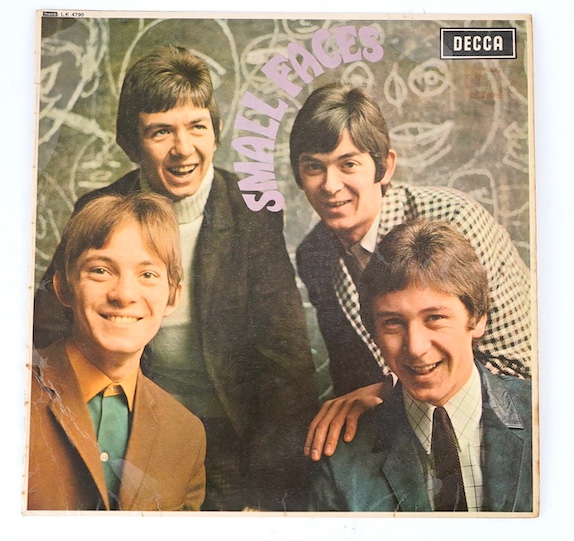 Small Faces; Small Faces LP record album, mono on Decca LK4790, red label, XARL-7217-4A. Condition - fair, some scratches to the surface of the vinyl